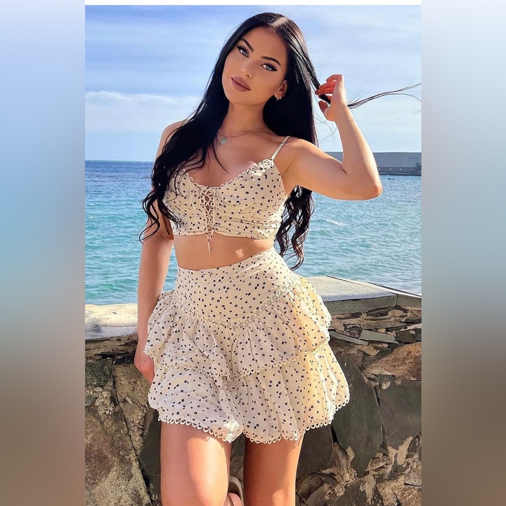 New Without Tags Fashion Nova 2 piece skirt set size 1X